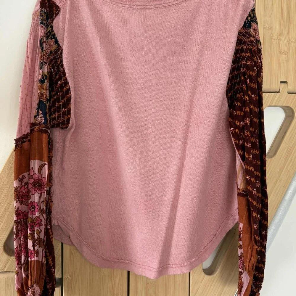 Free People “Light Magic Henley” - Pink - Size S - Picture 4 of 6